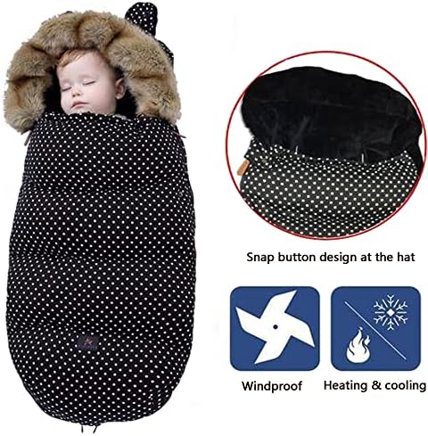 NC שק שינה לתינוקות חורף שמור על טיולון חמים שקיות לטייל לטיולון חם לשמיכה של 0-3 אוניברסלי כף רגל חיצונית שמיכת תינוקות עבה