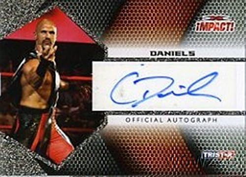 Daniels 2009 Tristar TNA Impact היאבקות A1-18 חתום על כרטיס TNA Autograph Edition מוגבל במצב מנטה! נשלח במטען העליון של Ultra Pro כדי