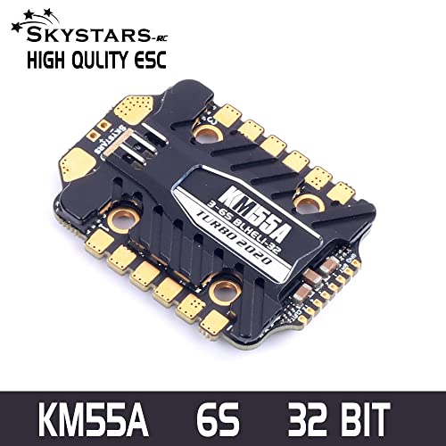 KM55 4IN1 55A ESC DSHOT600/1200 BLHELI_32 3-6S בקר מהירות אלקטרונית למירוצי FPV Drone RC