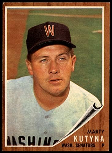 1962 Topps Baseball 566 Marty Kutyna מספר גבוה הדפס יחיד סנאטורים וושינגטון מצוין