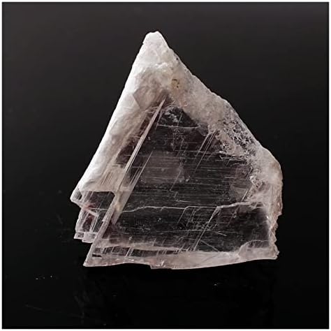 Binnanfang AC216 1PC פרוסת סלניט לבנה טבעית טבעית שקופה דגימה מינרלית מחוספסת ריפוי גביש לא סדיר גבישי אבן ריפוי