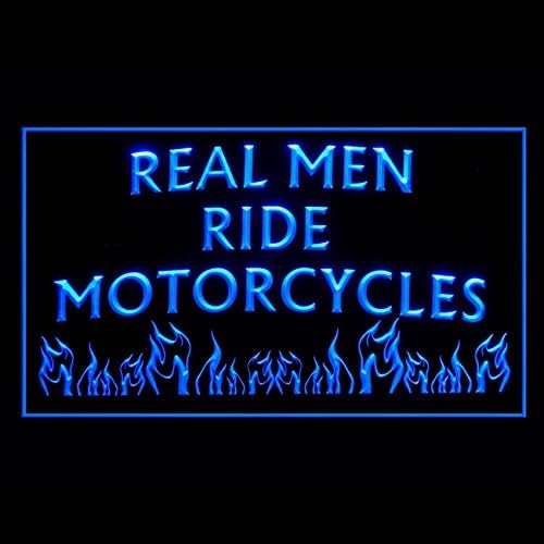 200122 איש אמיתי רכיבה על אופנועים סוללות מנוע תצוגות שלט ניאון נורה
