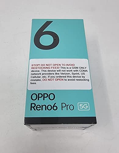 Oppo Reno 6 Pro 5G DUAL CPH2247 256GB 12GB RAM מפעל גרסה בינלאומית לא נעולה - Arctic Blue