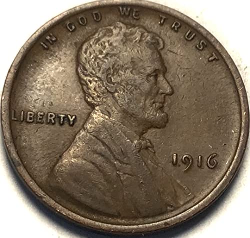 1916 P Lincoln Cent Cent Penny מוכר בסדר מאוד