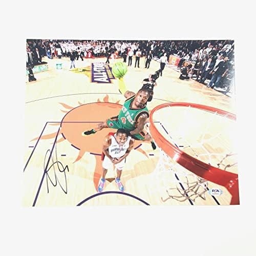 נאט רובינסון חתם על 11x14 תמונה PSA/DNA ניו יורק ניקס חתימה - תמונות NBA עם חתימה