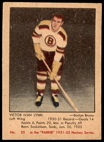 1951 Parkhurst 20 ויקטור איוון לין בוסטון ברוינס VG/Ex Bruins