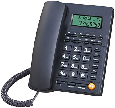 טלפון זיהוי מתקשר עם דובר עם רמקול לבית ומשרד, טלפונים טלפונים טלפלים קווי קווי קווי טלפונים פשוטים לשולחן עבודה אנלוגי