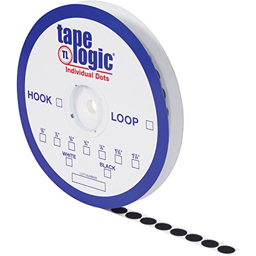 Tape Logic® נקודות קלטת בודדות, לולאה, 3/8 , שחור, 1800/מארז על ידי הנחה משלוח ארהב