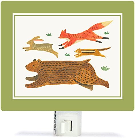 אופסי דייזי אלפבית של בעלי חיים מאת איירין צ 'אן-אורות לילה, 5 איקס 4