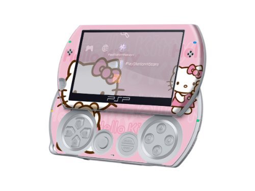Hello Kitty Design מדבקה מדבקה לעור עבור Sony PSP Go