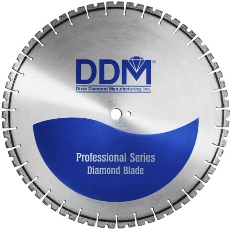 ייצור Diamond Diamond W402536220 מסור קיר חיתוך רטוב מקצועי, 36 אינץ 'x 0.22 אינץ'