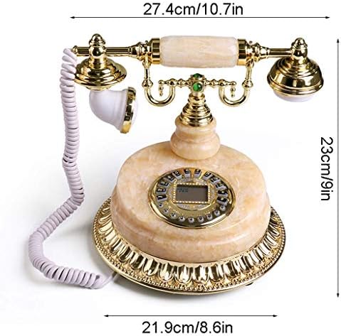 QDID טלפון עתיק אירופאי רטרו רטרו טלפון טלפון דוח קול יצירתי עם גווני טבעות טלפון חיוג לחצן טלפון