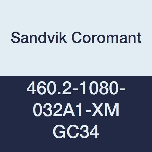 סנדוויק קורומנט 460.2-1080-032א1-אקסמ 34 מקדחות קרביד מוצקות, קורודריל 460 שלב קרביד מוצק ומקדחת צ 'אמפר לחומרים מרובים, 0.4252, 3