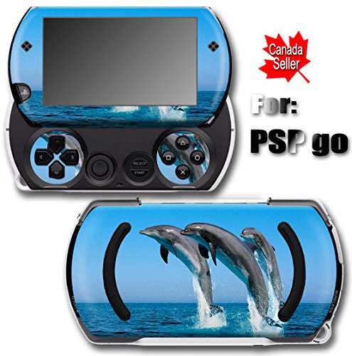 כיסוי מדבקות מדבקות עור דולפין פראי עבור Sony PSP Go
