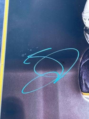 ג'ק אייכל חתום על באפלו סברס ממוסגר ומאוט 12x18 צילום JSA COA - תמונות NHL עם חתימה