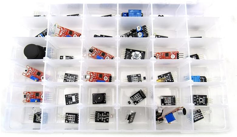 37 ב 1 ערכות מתח של לוח חיישן לחיישן עבור Arduino Uno R3 Mega2560 חבילת קופסאות פלסטיק